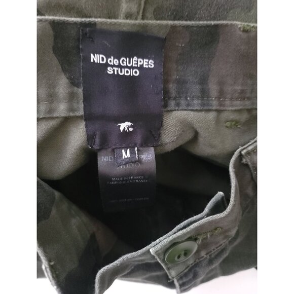 NDG Nid De Guêpes Studio Men's Camo Cargo Pants Made In France Sz M - Picture 5 of 8
